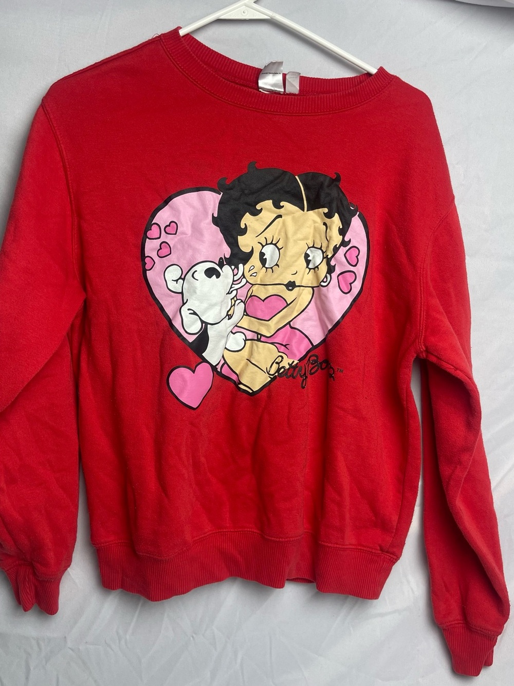 Betty Boop Red Sweatshirt